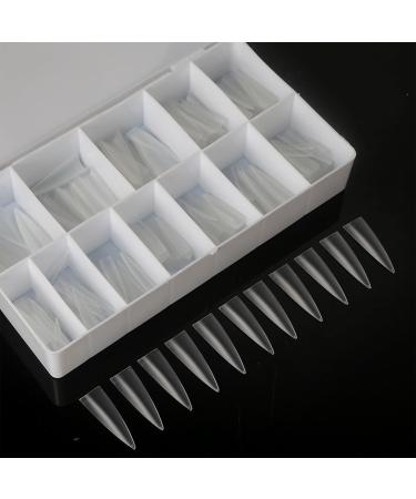 FEIlei 504Pcs Press on Nails Coffin Nail Tips Frosted Full Cover Fake Nail Artificial - Buy Online on GoSupps.com