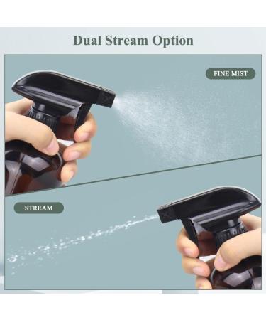 Replacement Spray Bottle Nozzle - Black Sprayer Head for 8oz/16oz Glass Bottles - 3 Pack Mist Stream Sprayers for Home Kitchen Garden & Office - Buy Online on GoSupps.com