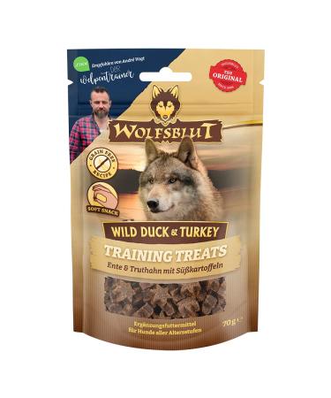Wolfsblut Wild Duck & Turkey Training Treats - 70 g (Paquet de 7)