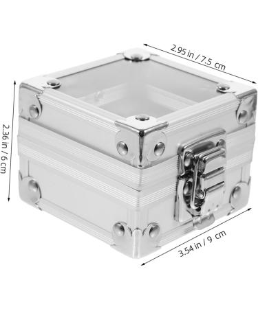 Nail Art Storage Box Drill Organiser Manicure Drill Box Storage Box for Manicure Polisher Nail Drill Organiser Tool Holder Zinc Alloy Grinding 9.00X7.50X6.00CM silver - Buy Online on GoSupps.com