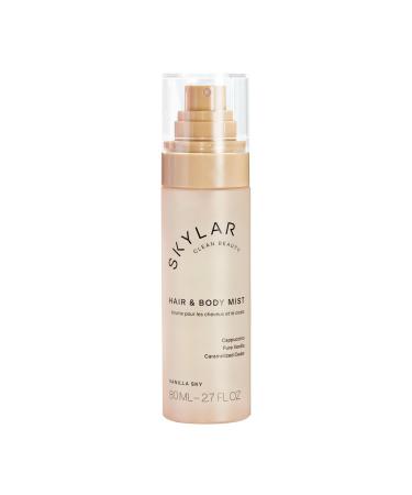 Skylar Vanilla Sky Hair & Body Mist | Hypoallergenic & Clean Fragrance | Vegan Cruelty Free and Safe For Sensitive Skin | 80 ML 2.7 Fl Oz