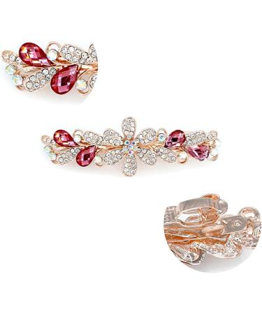 JYTDBCS Flower Hair Clip Pin Crystal Hair Barrettes Sparkly Barrettes Pin Makeup Hair Clips Glitter Hair Clips Accessories for Women Girl. - Buy Online on GoSupps.com