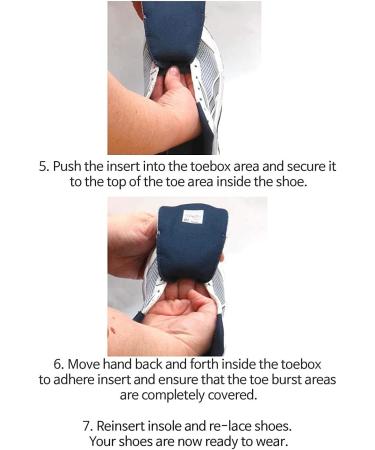 Shoe Toebox Blowout Prevention Patch - Black | Toebox Toeburst Insert - Buy Online on GoSupps.com