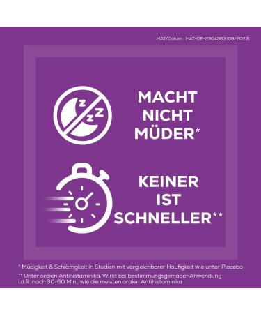 Allegra Allergy Tablets 2 x 50 pcs - Fast & 24-Hour Relief from Hay Fever Animal Hair Mold Allergy - Antihistamine with Bilastin - Buy Online on GoSupps.com