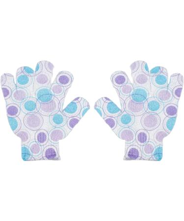 FOMIYES 3 Pairs Bath Gloves Five Finger Shower Gloves Exfoliating Gloves Shower Wipe Printing Child - Buy Online on GoSupps.com