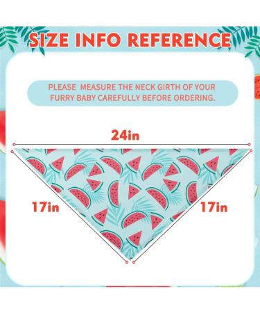 EXPAWLORER Dog Cooling Bandana Set - 4 Pack | Cute Fruit Patterns | Summer Triangle Scarfs for Dogs - Buy Online on GoSupps.com