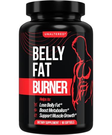 UNALTERED Belly Fat Burner for Men Lose Belly Fat Tighten Abs Support Lean Muscle Growth - 90 Softgel