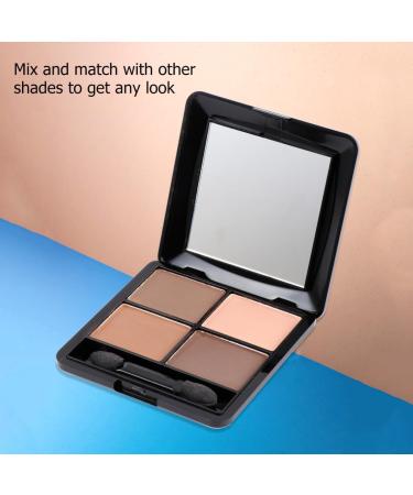 Beatifufu 4 Mirror Makeup Elegant and Matte with Shadow Eyeshadow Eye Colors Sponge Brown - Buy Online on GoSupps.com