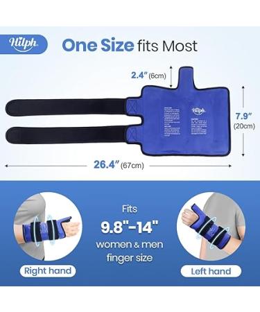 Hilph Large Cooling Bandage Wrist Cooling Cuff with Velcro Fastening, Cooling Gloves for Hands & Thumb Cooling Pad Gel for Carpal Tunnel Pain Arthritis, Carpal Tunnel, Tenosynovitis - Buy Online on GoSupps.com