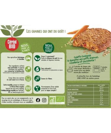 CEREAL BIO - Spelt Vegetable Pancakes 200G - Pack of 4 - Buy Online on GoSupps.com