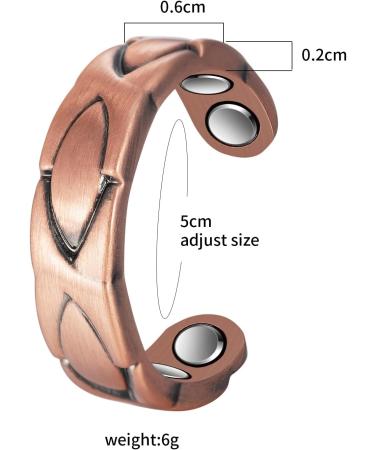 EnerMagiX Magnetic Copper Rings - Ultra Strong Magnets 99.99% Pure Copper Adjustable for Men & Women | International Shipping Available - Buy Online on GoSupps.com