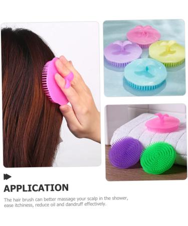 Plafope 4-Piece Scalp Massage Shampoo Brush Set Ultimate Hair Washing & Peeling Device for Effective Scalp Care - Buy Online on GoSupps.com