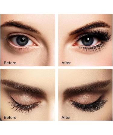 RHQFDM 4 Pairs Reusable Self-Adhesive Eyelashes Artificial False 3D Eyelashes that Don't Need Glue Comes with Pink Tweezers Makes Your Eyelashes Look Thicker and Curlier - Buy Online on GoSupps.com