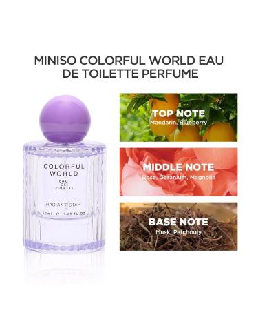 JP MINI-SO Perfume for Women EDT Luxury Perfume with Long Lasting Fragrance for Everyday Wear Floral and Fruity Fresh Scent Colorful World Serie (Radiant Star) 50ML - Buy Online on GoSupps.com