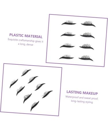 Ipetboom 4 Pairs False Eyelashes Eye Makeup Sticker Eyeliner Tape Sticker Eyelash Makeup Stickers Halloween+makeup Halloween Make up Water Proof Stickers Glitter Powder Flash Plastic Miss - Buy Online on GoSupps.com