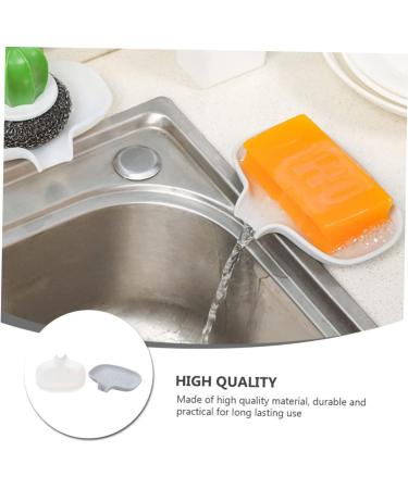 Ciieeo 4 Pcs Box Silicone Soap Dish Wood Trays Vessel Sink Kitchen Sink Sponge Dish Soap Dish for Shower Sponge Soap Wood Pallets Soap Holder for Bathroom Silica Gel Wooden Sponge Holder - Buy Online on GoSupps.com