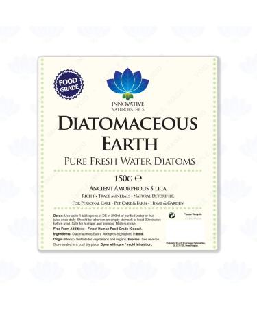 Diatomaceous Earth - Pure Food Grade (150g) - Pack of 1 | 100% Natural and Organic - Buy Online on GoSupps.com
