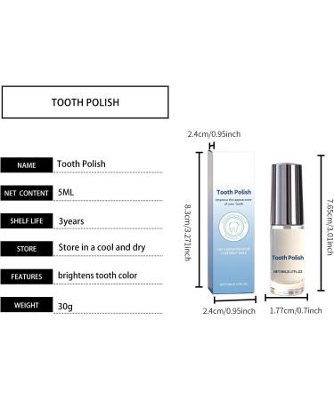 Dental Polisher Gentle Anti-Stain Toothpaste | White Dental Paint 5 ml for Adult Daily Care and Sensitive Mouths - Buy Online on GoSupps.com