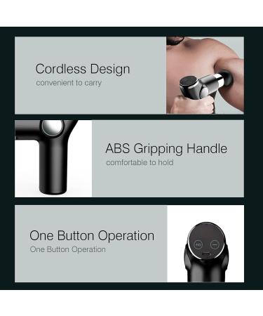 Layhou Deep Tissue Massage Gun for Neck Shoulder & Back 4 Heads 6 Speeds - Perfect Muscle Massager for Ultimate Relaxation - Buy Online on GoSupps.com