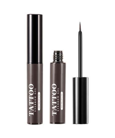 Eyebrow Makeup | Peel Off Sweatproof Tinted Brow Gel with Brow Templates - 3 Days Eyebrow Dye Tools for Women and Girls Long Lasting Eye Brow Cosmetics