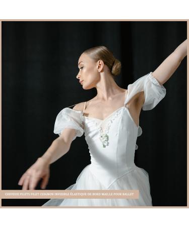 30 Pieces Invisible Hair Networks for Ballet - Elastic Hair Nets with Needles for Kids | Sleeping Hair Accessories in Black Coffee & Gold - Buy Online on GoSupps.com
