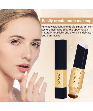 Color Changing Foundation Stick and Concealer with Brush - Full Coverage for Dark Circles, Pores, Acne Marks, and Fine Lines - Waterproof and Sweatproof - Perfect for Creating Nude Makeup - Buy Online on GoSupps.com