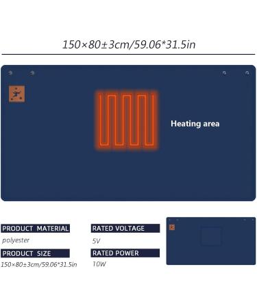 Rianpesn Heated Ceiling Wrap Scarf - Ultra-Warm Portable Heated Neck & Shoulder Scarf for Home Office & Outdoor Use - Buy Online on GoSupps.com