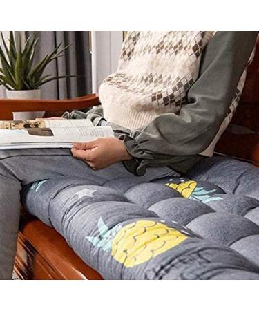 2 or 3 Seater Soft Long Bench Cushion Outdoor Garden Wooden Chair Non-Slip Indoor Chaise Seat Pad Thicken Lounge Patio Furniture Mat C 48*160cm - Buy Online on GoSupps.com