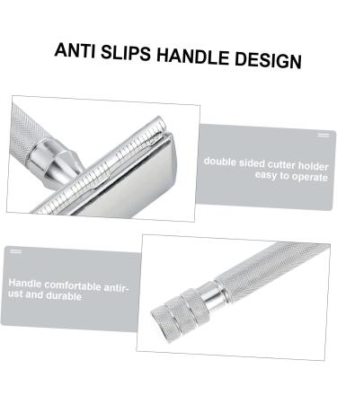 Gleavi Manual Double Edge Razor - Traditional White T Face Razor | Set of 2 | Adjustable Zinc Alloy | Old-Fashioned Grooming - Buy Online on GoSupps.com