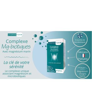 Anti-Stress Supplement - Marine Magnesium and Probiotics - LYOPROFORM Complex Mg-Biotics - Microbiota/Gut Flora - Buy Online on GoSupps.com