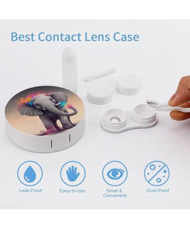 Portable Cartoon Elephant Contact Lens Case | Travel-Friendly Storage Box for Contact Lenses - Buy Online on GoSupps.com