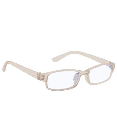 4Sold slim women men reading glasses +0.50 +0.75 +1.5 +2.0 +2.5 blue filter glasses Blue light and UV protective glasses screen glasses Advanced gamers gaming glasses transparent 2.5 x