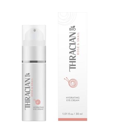 Thracian Bio Rose & Snail Eye Cream for Dark Circles & Puffiness - Bulgarian Rosa Damascena Oil & Hyaluronic Acid - 30 ml - Buy Online on GoSupps.com