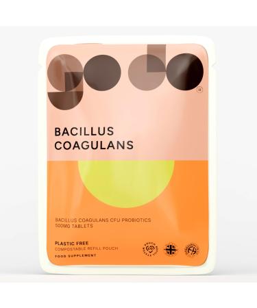 Bacillus Coagulans 500 Million CFU Live Probiotics - 120 Tablets - UK Made Vegan Digestive & Immune Support - Spore Based Gut Health - Plastic Free Refill Pouches 120 Count (Pack of 1)