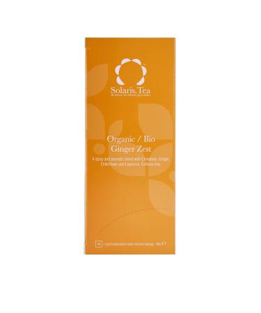 Buy Solaris Tea Organic Ginger Zest - 40 Sewn Silk Tea Bags Premium Ginger Blend 80g | International Shipping Available - Buy Online on GoSupps.com