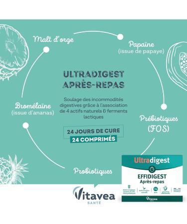 Vitavea Ultradigest Effidigest After-Meal 24 Effervescent Tablets - Buy Online on GoSupps.com