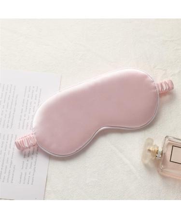 Soft Pink Sleep Mask for Women - Lightweight Silk Blindfold with Elastic Headband - Buy Online on GoSupps.com