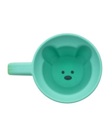 melii Silicone Bear Mug  Cup for Toddlers Kids and Children (Blue - 1 Pack)