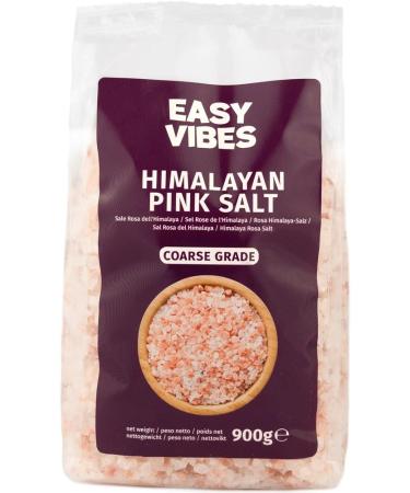Easy Vibes - Pink Himalayan Salt 900g (COARSE Salt) - Unrefined | Natural | From Punjab Pakistan