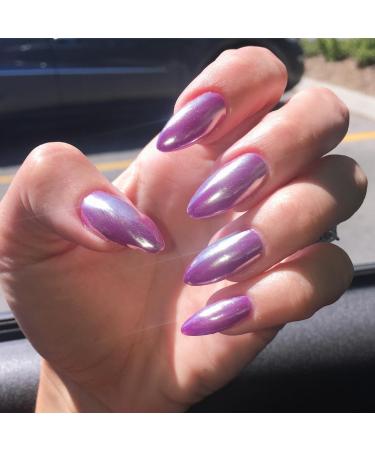 GZMAYUEN Pink Red Solid Mirror Chrome Nail Powder 6 Colors Red Laser Chrome Powders for Nails Metallic Nail Powder 08 - Buy Online on GoSupps.com