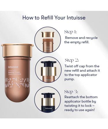 Intuisse - NAD+ Essential Cream Rejuvenating Cream with Natural Peptides & Squalane - 5% Pharma-Grade NAD+ Advanced Liposomal Formula Skin Tightening Intensely Hydrating - 15ml - 2 Pk - Refills - Buy Online on GoSupps.com