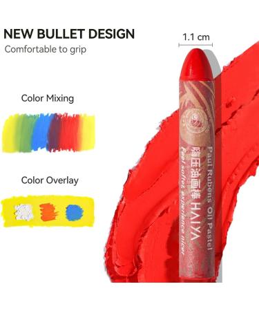 Paul Rubens 48 Colors Soft Oil Pastels Set - Vibrant and Creamy | Art Supplies for Artists, Beginners, Students, Kids - HAIYA - Buy Online on GoSupps.com
