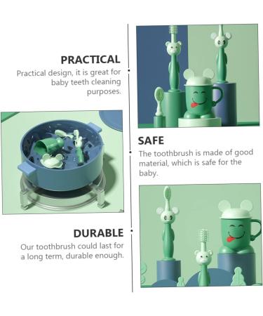 Minkissy Toothbrush Set for Children | Soft Bristle Toothbrushes & Toothpaste Cup - Perfect for Infants & Toddlers - Buy Online on GoSupps.com