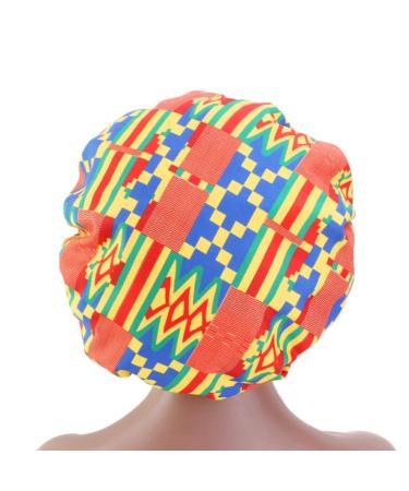 Lurrose Yellow Satin Hood Cap for Women | Adjustable Double Layer Sleeping Hat & Shower Cap for Long Thick Hair - Buy Online on GoSupps.com