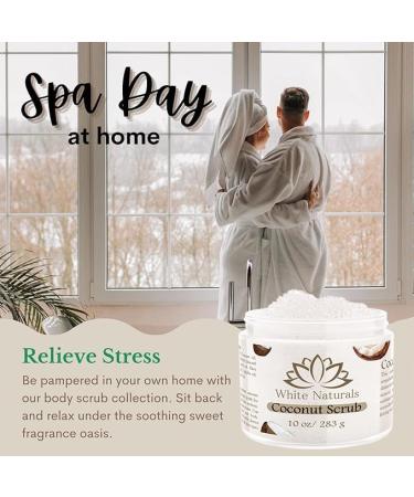 Organic Coconut Oil Scrub Exfoliating Salt Body Scrub Deep Cleansing for Soft Skin Remove Dead Skin Cells Great for Toning Skin Acne Stretch Marks Cellulite Bump Eraser Natural Skincare Exfoliant Coconut scrub - Buy Online on GoSupps.com