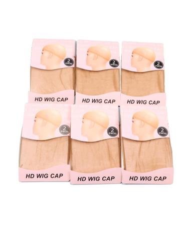 Ecojunmi Ultra-thin HD Wig Caps 12 Pcs - Breathable Mesh Cap for Lace Front Wigs | Cosplay & Hair Accessories - Buy Online on GoSupps.com