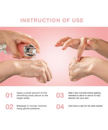 Glossy Smoothing Body Serum for Wrinkles - Hydrating & Nourishing Anti-Aging Treatment | 100ml - Silky Smooth Skin Fast Absorption & Natural Ingredients - Buy Online on GoSupps.com