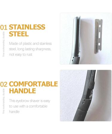 PopetPop 2 Set Precision Eyebrow & Facial Hair Trimmer - Razor Sharp ABS Cutter for Flawless Grooming | International Shipping Available - Buy Online on GoSupps.com