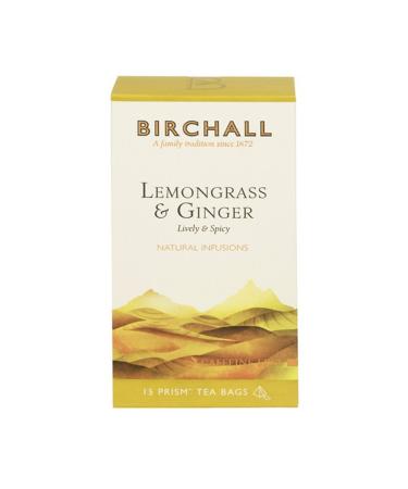 Sachets de th prisme la citronnelle et au gingembre de Birchall - Paquet de 15