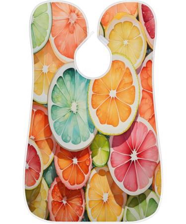 Fruit Colored Lemons Beard Bib Apron | Beard Hair Catcher for Men | Perfect Gift for Father's Day Anniversaries & Christmas - Buy Online on GoSupps.com